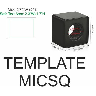 Microphone Flag Portable Square Cube Shaped Mic ABS with Foam