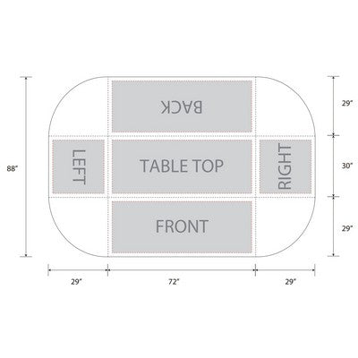 Standard Table Covers 6 ft table