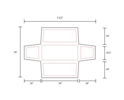 Stretche table Cover 4 Sides 6 ft